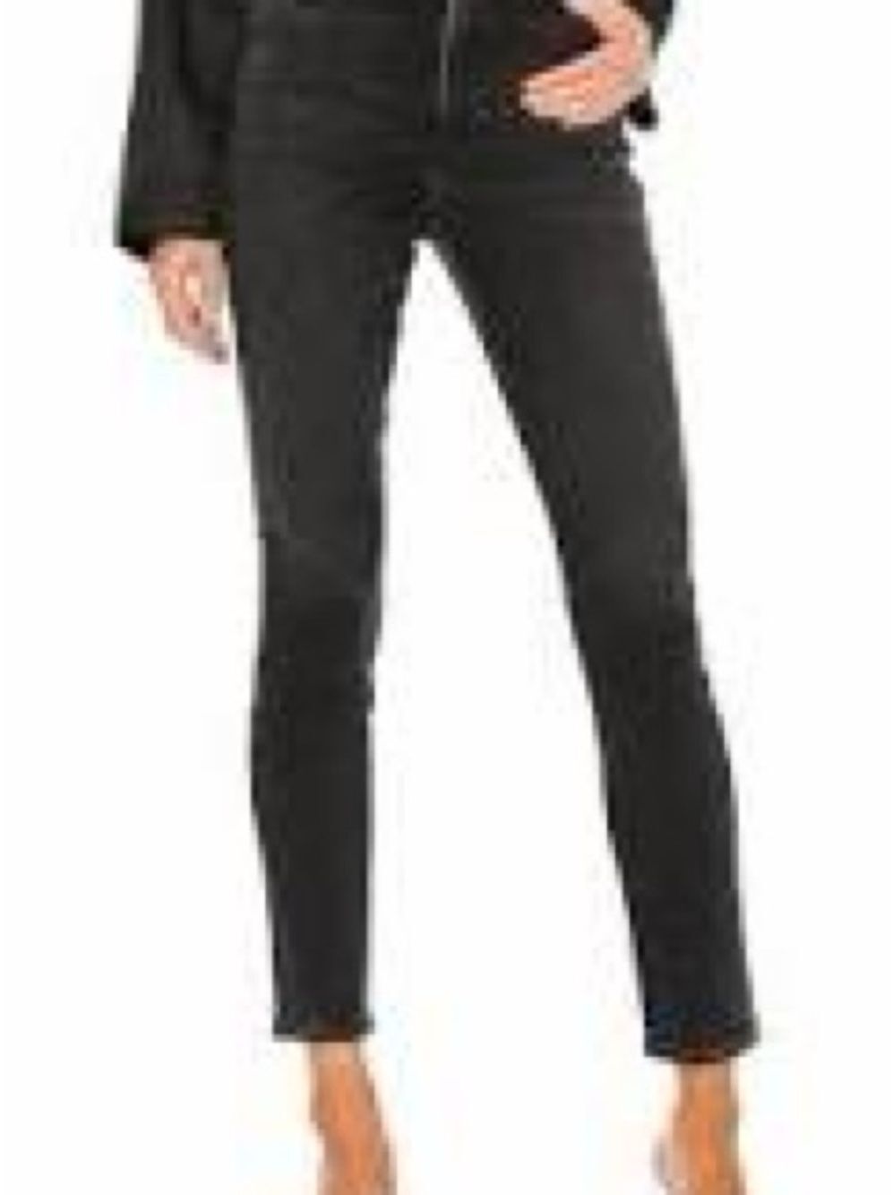 AGOLDE Pinch Waist Skinny High Rise Jeans in Black / Hotline – Size 26
